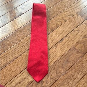 Classic Red Necktie in Smooth Fabric